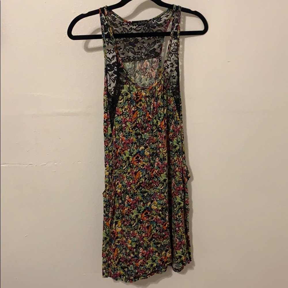 Floral & lace dress